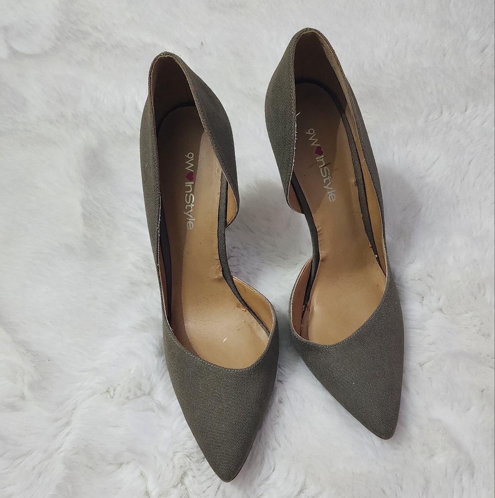 Women's Army Green Heels